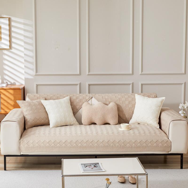 Modern Simple Cotton Sofa Cushion, Universal Fabric For All Seasons, Non-Slip Sofa Cover, Sofa Cover New Model