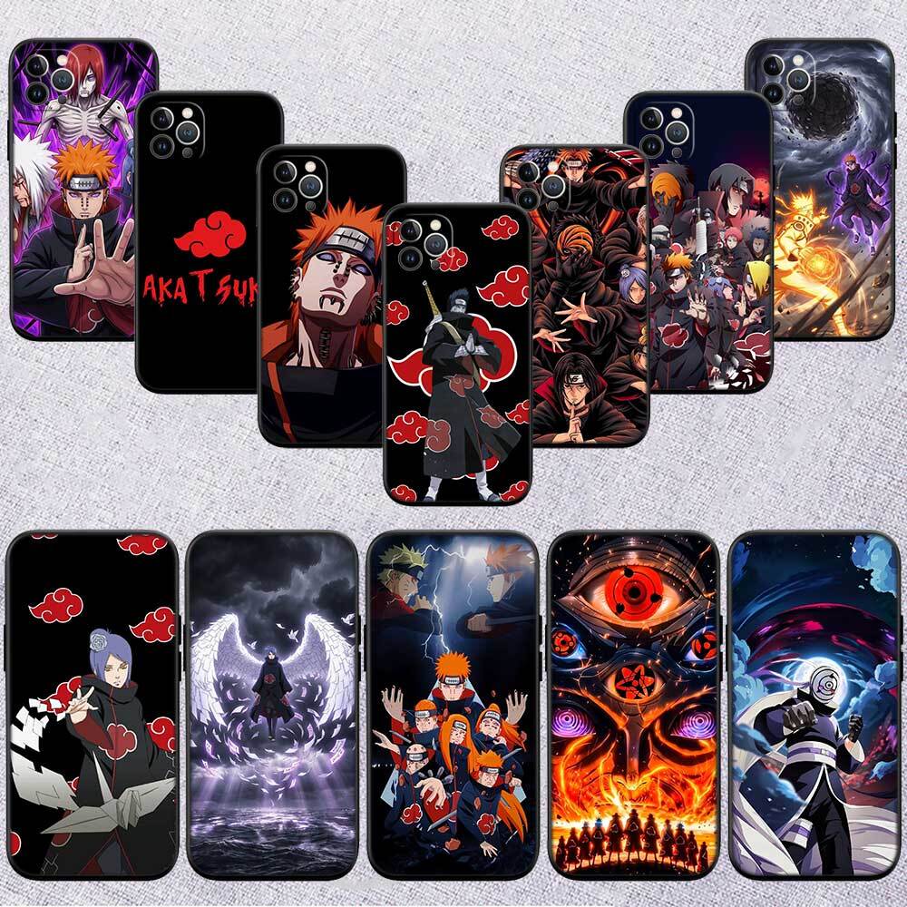 Anime Naruto Akatsuki Phone Case for Redmi Note 12 12S 12C 13 13C 13R 14 14S 14R 14C 11A 13X A3 A3X A4 A5 Pro Max Plus