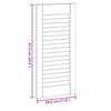 Slatted Design Cabinet Door White 61.5 x 29.5 cm