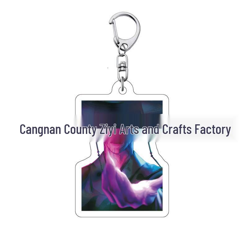 K-pop Брелок для ключей с женской группой «Охотники на демонов»: Милый акриловый брелок для школьной сумки Lumi, Zoe, Mira & Qin Yu