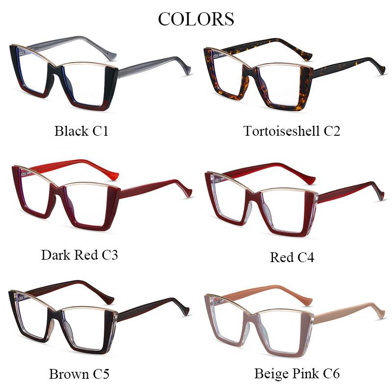 Модные очки для зрения с защитой от синего излучения -6.00 Очки для женщин с близорукостью