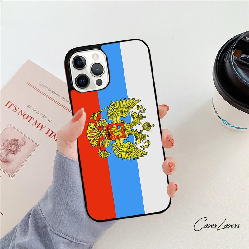 Чехол для телефона с флагом и гербом России для iPhone 17 Air 14 15 16 13 12 Чехол для Apple iPhone 17 Air 11 Pro Max Plus Coque