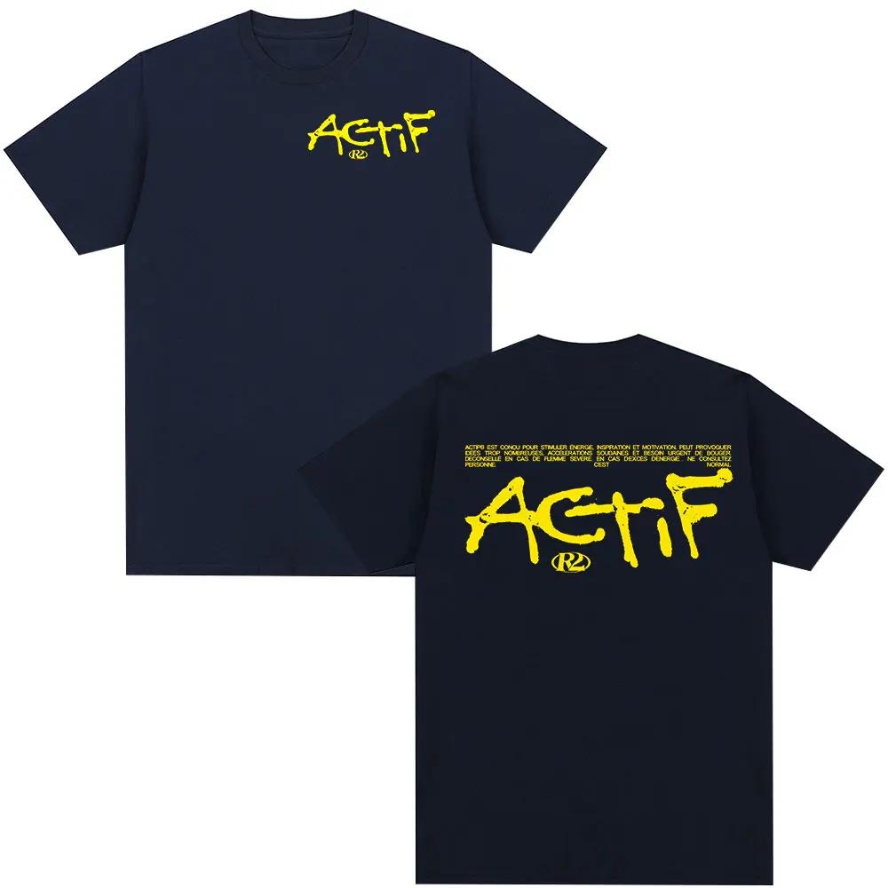 Rapper R2 Actif Album 2026 T Shirts Unisexs Women Clothing Casual Cotton Tshirt Fashion Harajuku Short Sleeve Top Streetwear
