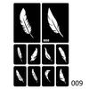 Drawing Temporary Girl Hand Art Paste New Body Stencil Template Hollow Henna Tattoo 40 Style