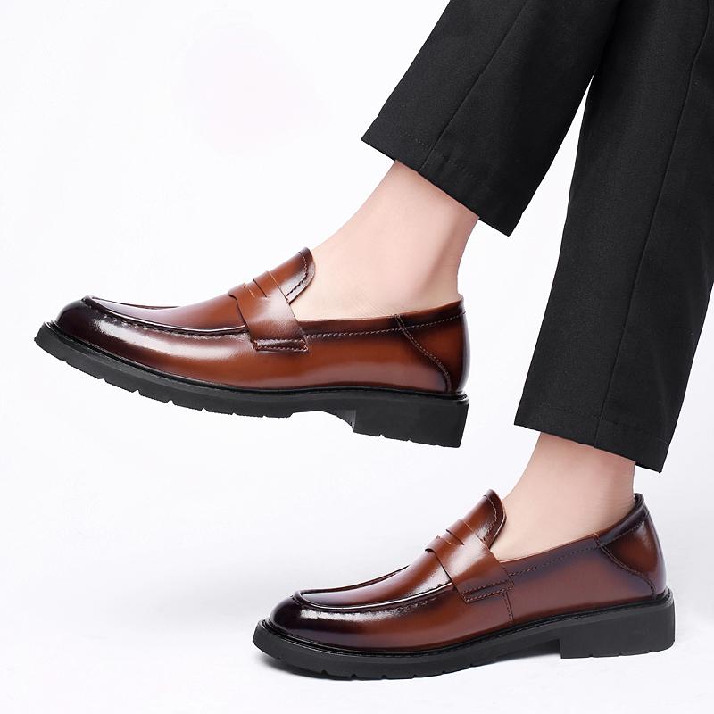Classic Retro Men's Dress Shoes Business Style Party Leather Formal Shoes Wedding Shoes Men's Flats Leather Oxfords