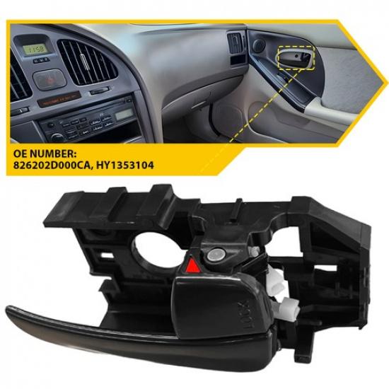 Ручка Двери Черная Пассажирская Сторона Правая Подходит 2001-2005 2006 Hyundai Elantra