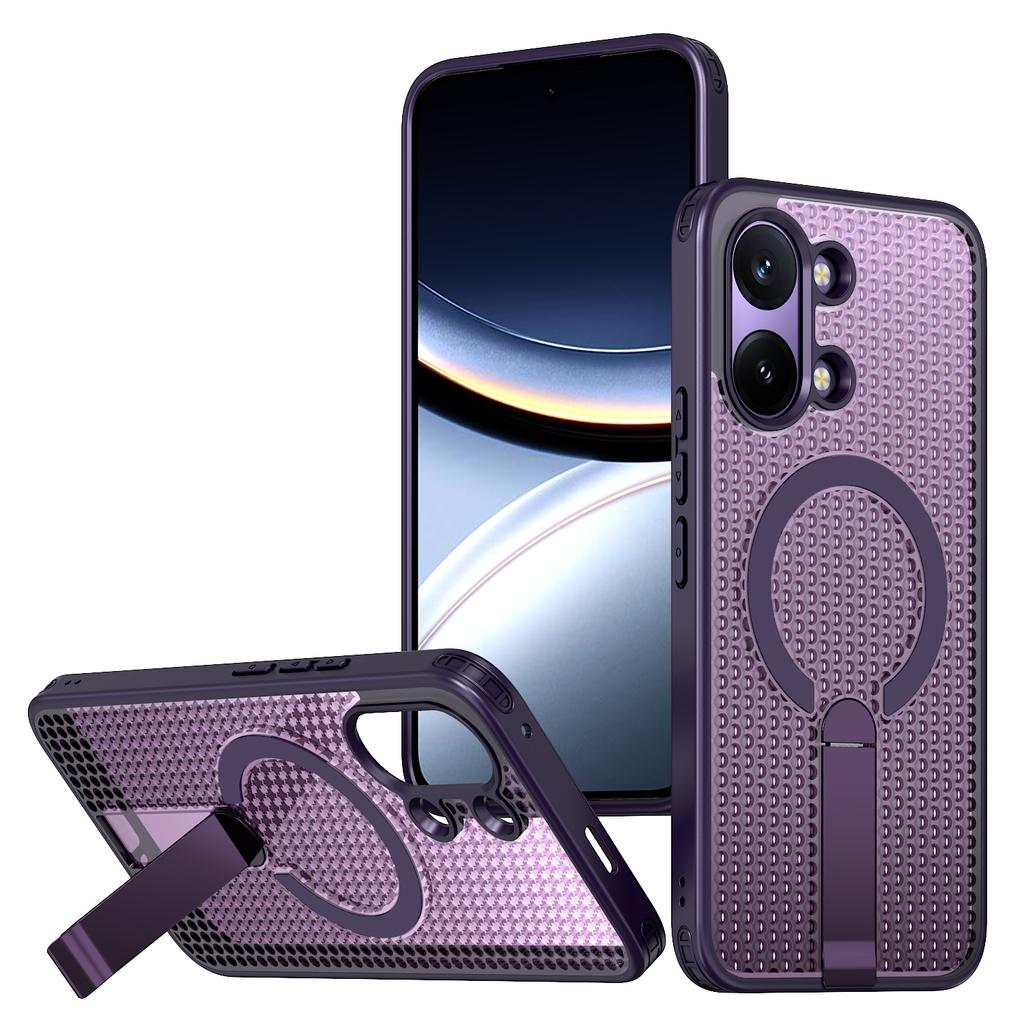 Чехол для Xiaomi Poco X8 Pro Max Чехол для телефона Poco X8 Pro Max Роскошный Магнитный Держатель Теплоотвод Прочный Крепкий Чехол Fundas