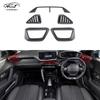 ABS Carbon Fiber Color Air Conditioner Outlet AC Vent Frame Trim Cover Interior Decorative for 208 2020-2025