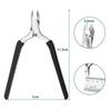 CGBE Cuticle Professional Cuticle Remover with Silicone and Stainless Steel Nail Nippers Nippers, Non-Slip (Black)