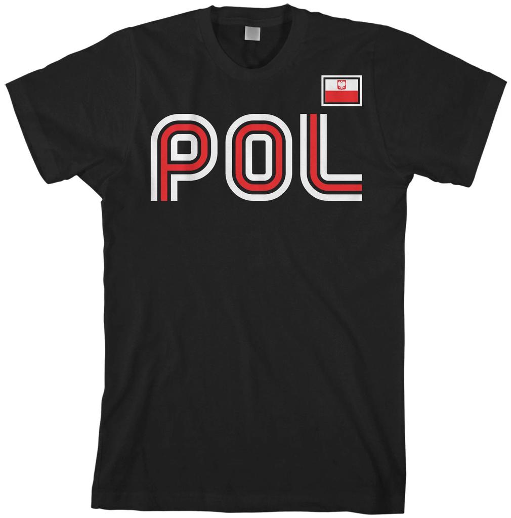Польша Спортивная Ретро Серия Мужская Футболка Футбол