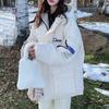 Winter Women's Puffer Parkas Cotton Jacket Thick Loose Coat with Hood Oversized Warm Padded Outerwear
