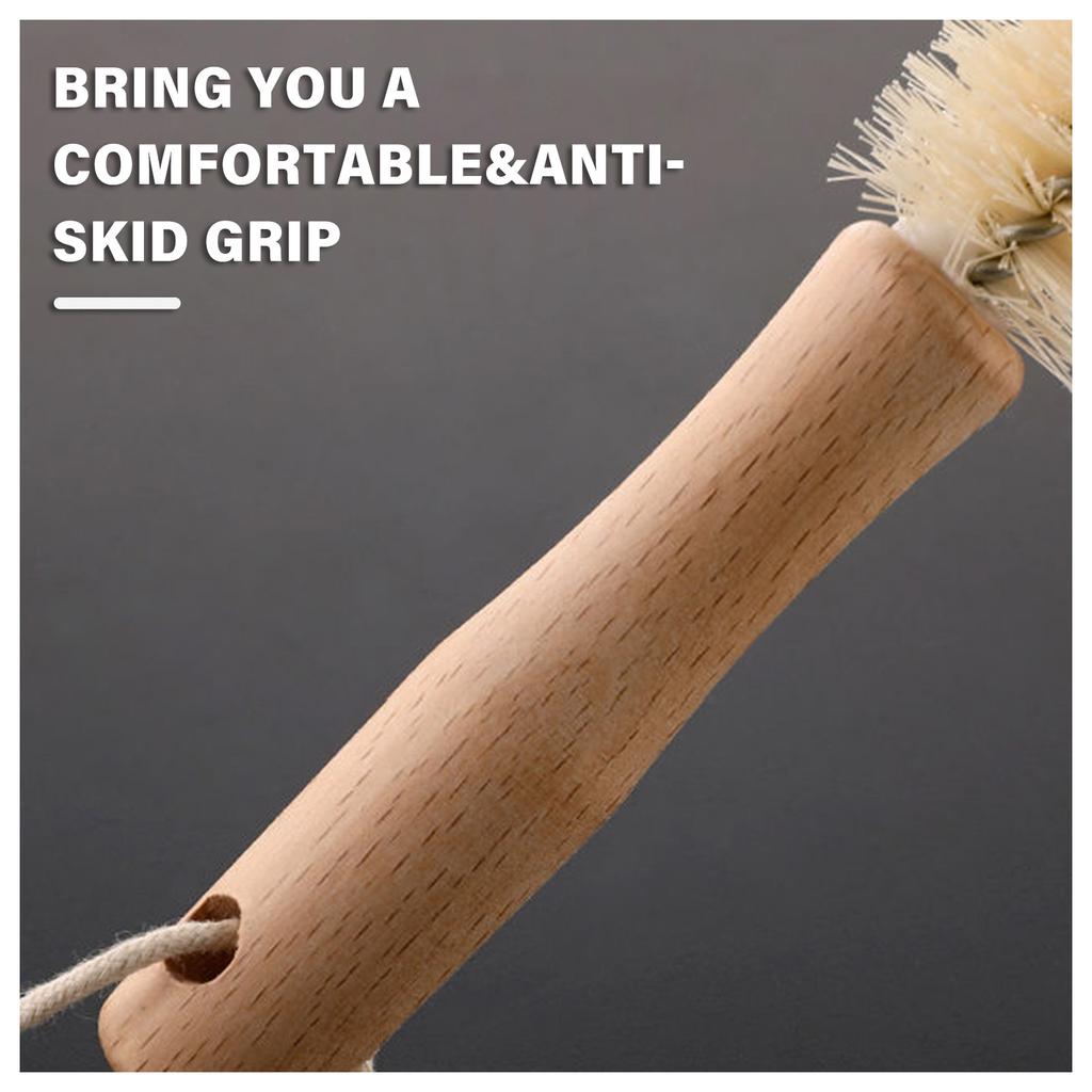 1 шт., щетка для чистки бутылок с длинной деревянной ручкой, щетка для чистки бутылок с водой, без мертвых зон для вакуумных чашек