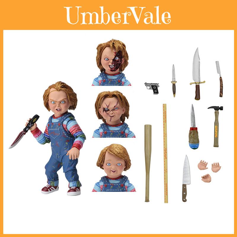 Collectible Ultimate Chucky Cult Horror Series 10cm Action Figure Packed With Terrifying Accessories