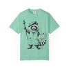 Artistic Raccoon Color Pop T-Shirt: Garment-Dyed Artist Tee