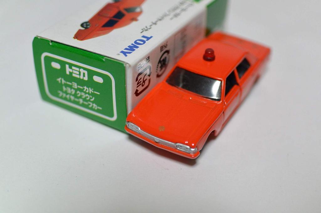 Tomy Tomica Toyota Crown Fire Chief Car 740599 [Original Tomica] Ito-Yokado