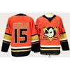 Mens Retro Ice Hockey Jersey With Embroidered Number 15 Custom Team Uniform Training Casual Wear