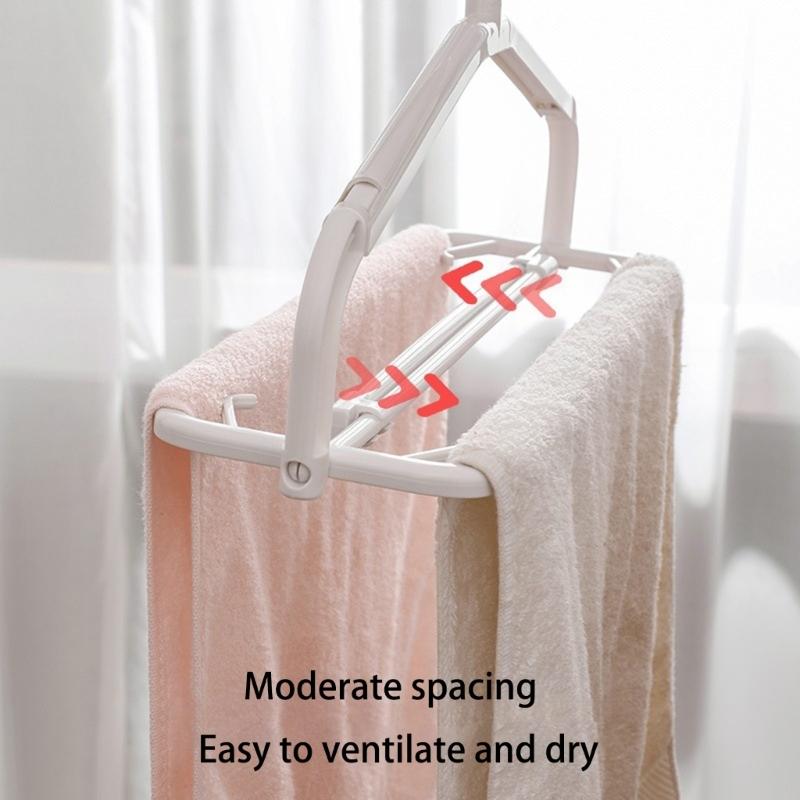 Extendable Foldable Clothes Hanger Adjustable Garment Rack Storage Solution For Home Dorm Bathroom Essential