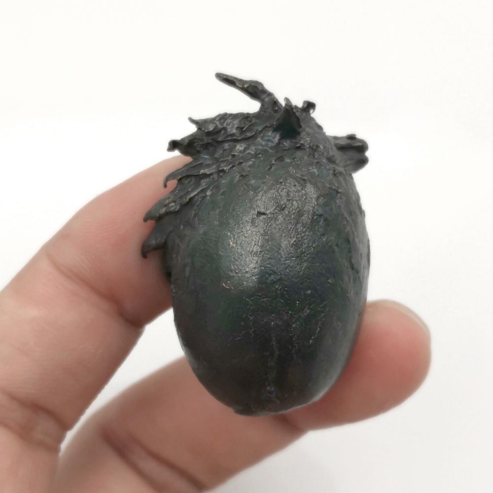 Solid Brass Dragon Egg Figurines Miniatures Desktop Ornaments Desk Decorations Crafts Accessories Antique Copper Animal Toy