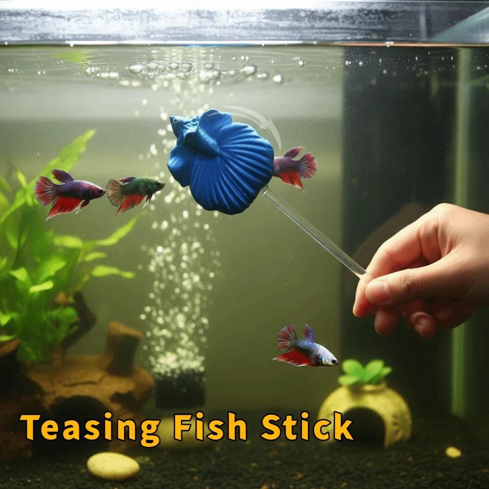 Colorful Betta Training Wand Fish Shaped Fish Training Stick Fish Tanks Accessories