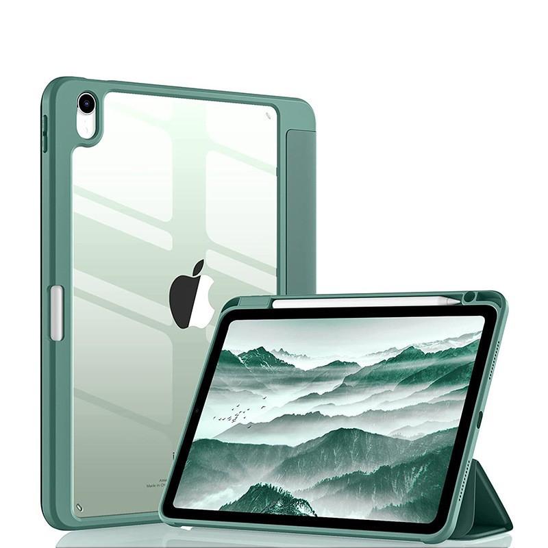 Чехол для планшета для iPad 12/11/10-го A18 2026 A16 11 дюймов 10.2 Air4/5/6/7/8 Прозрачная акриловая задняя панель TPU Защитная крышка с держателем для карандаша