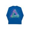 Tri-Flect Long Sleeve T-Shirt with Back Logo Print Unisex Tops Blue P13LS013