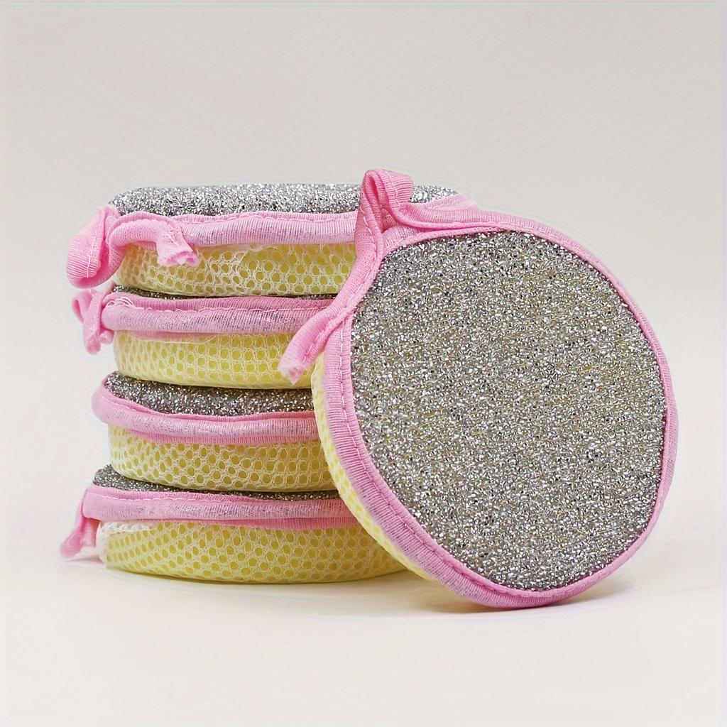 5/10 шт., кухонная губка для мытья посуды, не повреждает щетку для кастрюли, бытовая двухсторонняя чистящая губка, губка для чистки, губка для кухонного скраба,