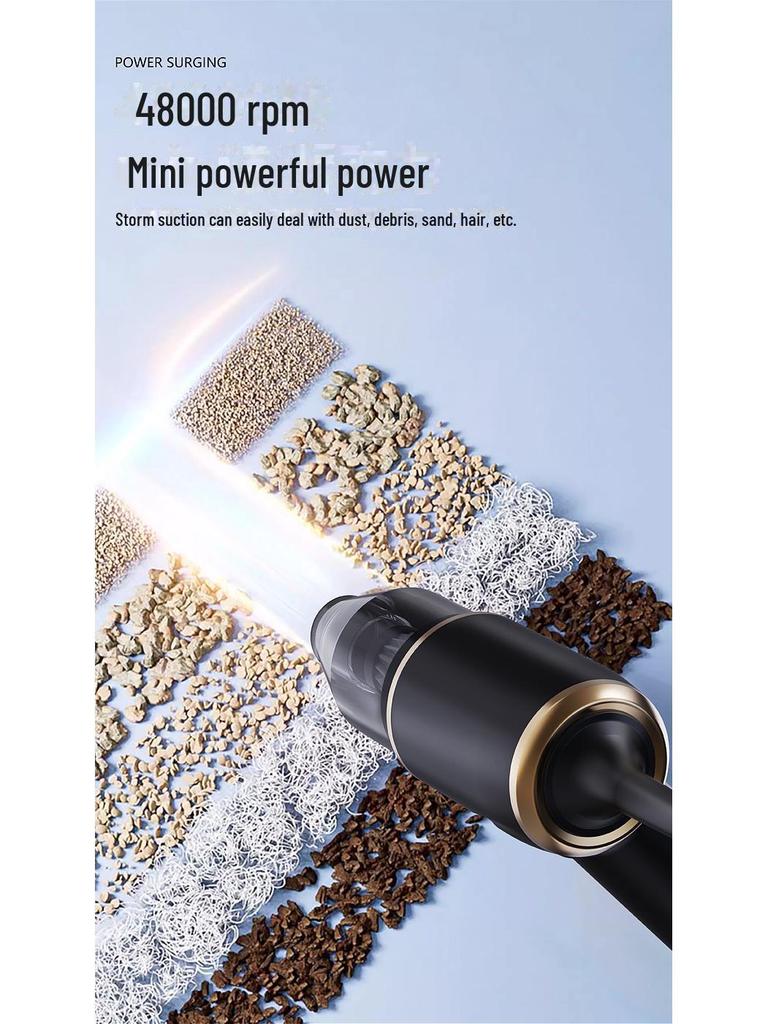 Мощный беспроводной ручной пылесос: 3-в-1, мощное всасывание, выдув сзади, для дома и автомобиля