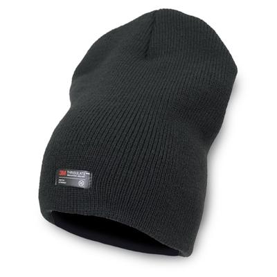 Белая шапка бини Thinsulate из эластичного трикотажа (Прямой тип)