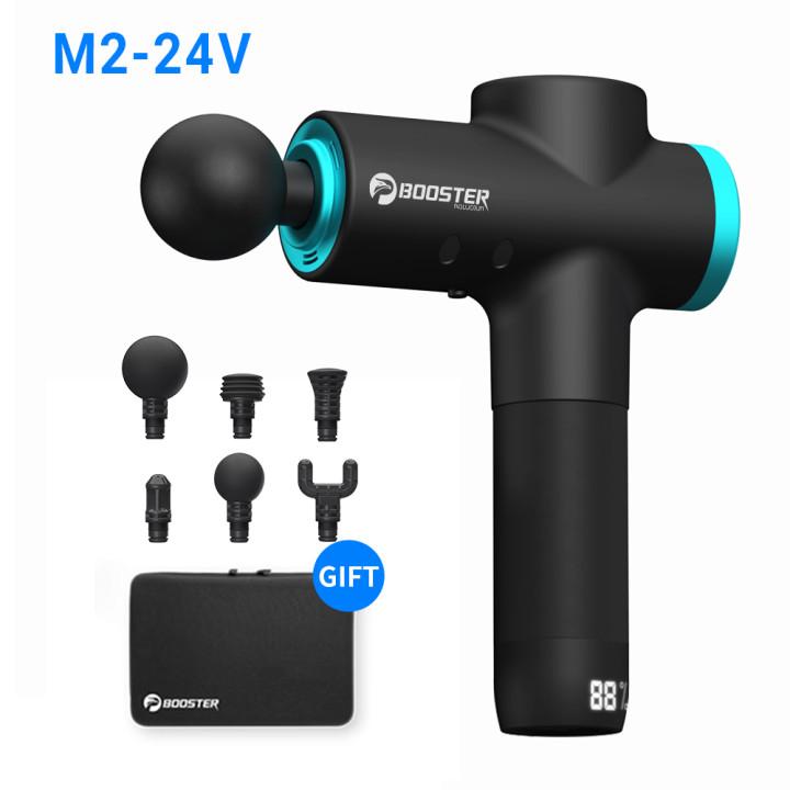 Массажный пистолет Booster M2-12V с ЖК-дисплеем, глубокотканная терапия, профессиональное расслабление тела, фасциальный пистолет для восстановления после фитнеса