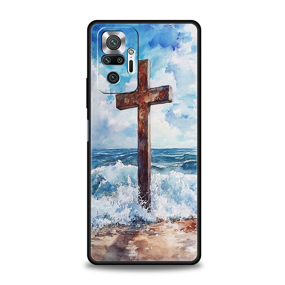 Чехол для телефона для Xiaomi Redmi Note 14 13 12 Pro Plus 5G 9S 9 10 11 4G 14C 13C 12C 10C 9C 9A Христианская Библия Иисус Мягкий чехол