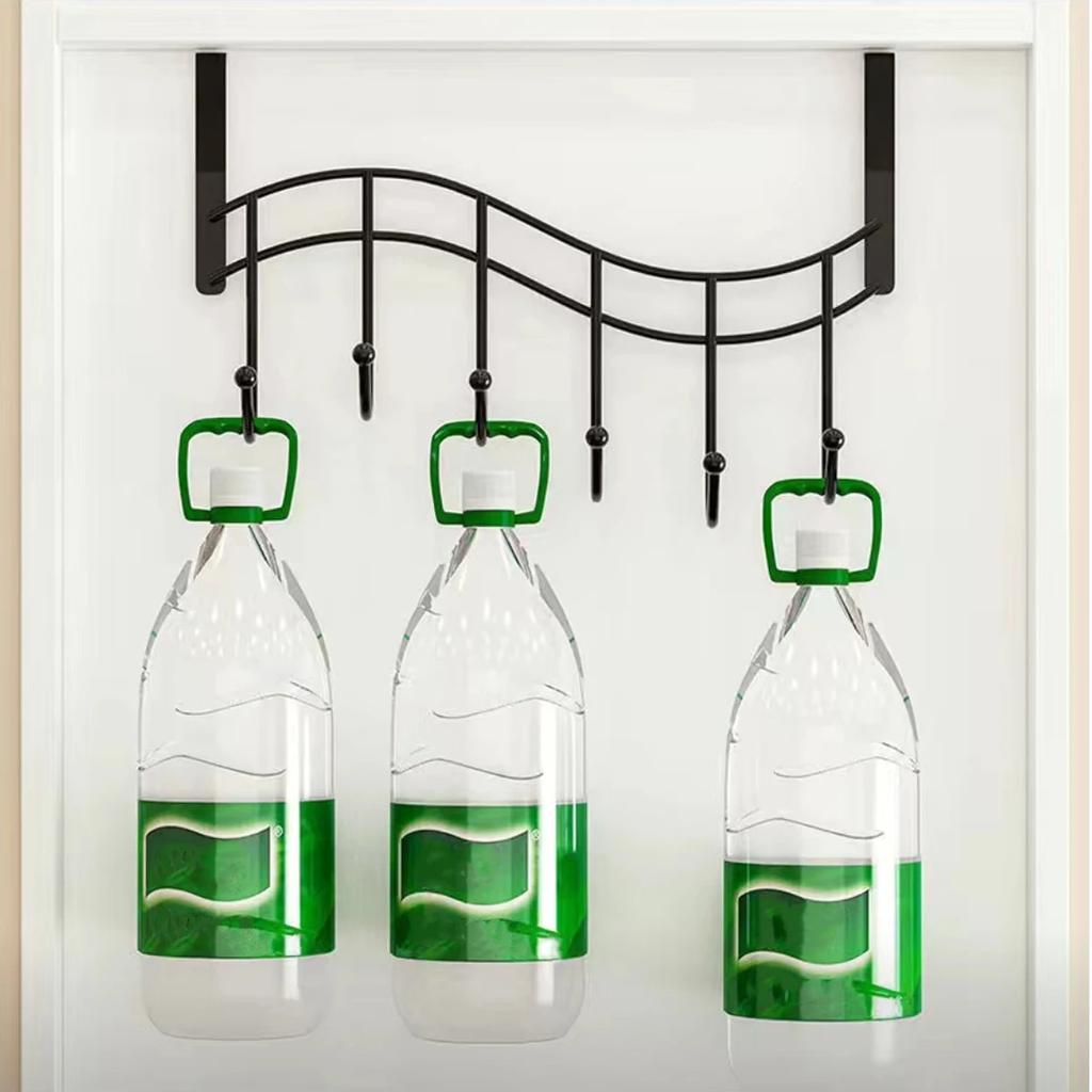 Металлический кронштейн для вешалки Крючки для двери За крючком Хранение Настенная вешалка для одежды Спальня Кухня Ванная комната Органайзер Хранение Аксессуары