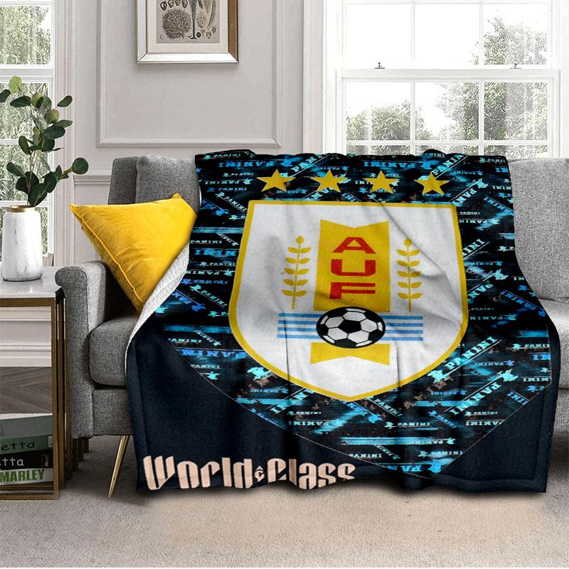 national Football Crest Printed Throws Blanket Soft Flannel Blankets for Couch Bed Gifts for Men Women Picnic blanket Christmas gifts