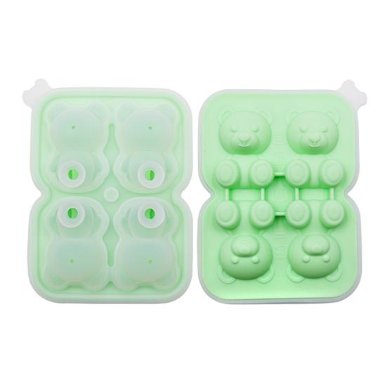 Ice Cube Tray Bear Shape Silicone Ice Cube Maker Cute DIY Candy Chocolate Mold for Whiskey Bourbon Funny Bear Gifts for Men Women