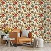 Винтажные цветочные самоклеящиеся обои для спальни, контактная бумага, обои в стиле бохо, нейтральные, самоклеящиеся