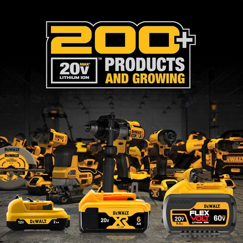 Аккумулятор MAX Flexvolt 20V Dewalt DCB606 DCB205 DCB206 DCB209 DCB182 Аккумулятор для электроинструмента 20В/60В Аккумулятор 5Ач 6Ач