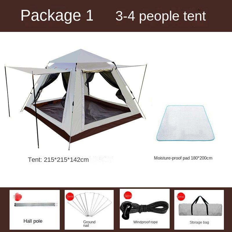 Уличная палатка, автоматическая шестиугольная палатка, непромокаемая палатка для кемпинга, портативная палатка для кемпинга, парковая палатка, навес