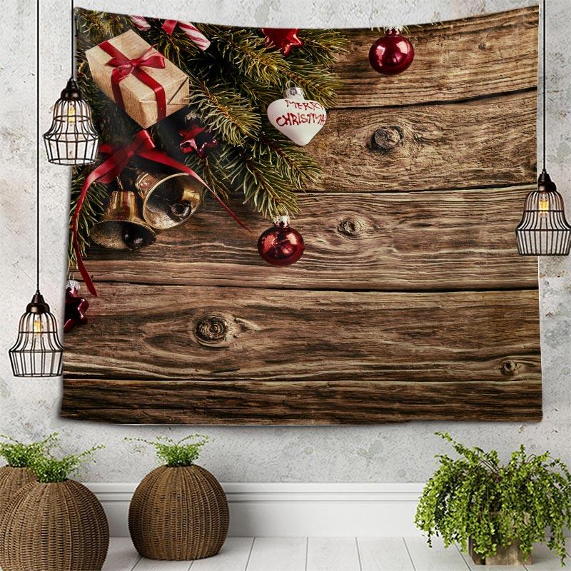 Рождественские подарки, рождественские украшения, печатные гобелены, предметы интерьера, гостиные, спальни, настенные украшения, гобелены