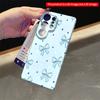 2DFlat Samsung phone case Blue Bow Pattern Phone Case Applicable to Galaxy S22 S23 S24 S25ULTRA S26 A12 A13 A14 A15 A16  A34 A35 A54 A55