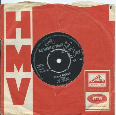 7-дюймовая пластинка JOE LOSS & HIS ORCHESTRA - Really Madison POP1146 His Master's Vo 1963 Великобритания Джаз Б/у