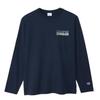 Long Long Round Graphic Logo Long Sleeve Basic Navy [Champion] T-shirt, Sleeve, Neck, 100% Cotton, Print, T-Shirt, C3-Z412 Men's,