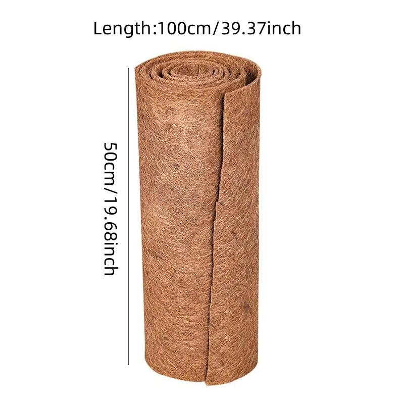 Plant Fiber Roll Natural Reptile Carpet Mat Reptile Bedding Supplies Insulation Flowerpot Basket Coconut Coir Liner Sheet Coco