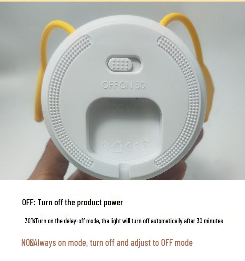 Long-Legged Duck Silicone Night Light - Soft, Bedside Sleep Companion