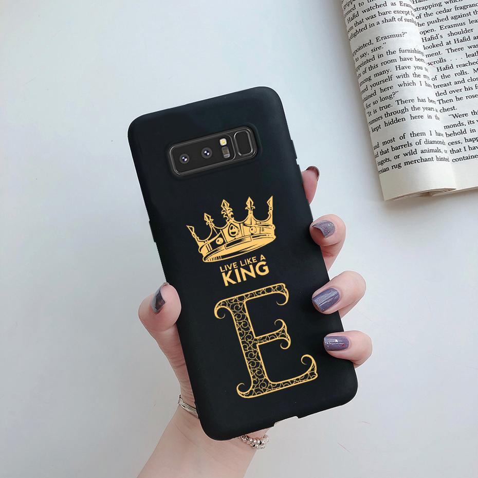 Чехол для Samsung Galaxy Note 8 Силиконовый Мягкий Милый Корона Буквы Чехол для Samsung Galaxy Note 8 Note8 SM-N950F Coque Capa fundas