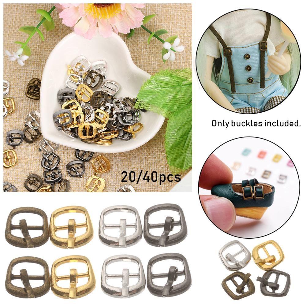 7mm 4 Colors Stuffed Toys Doll Bags Accessories Tri-glide Buckle Diy Dolls Buckles Belt Buttons