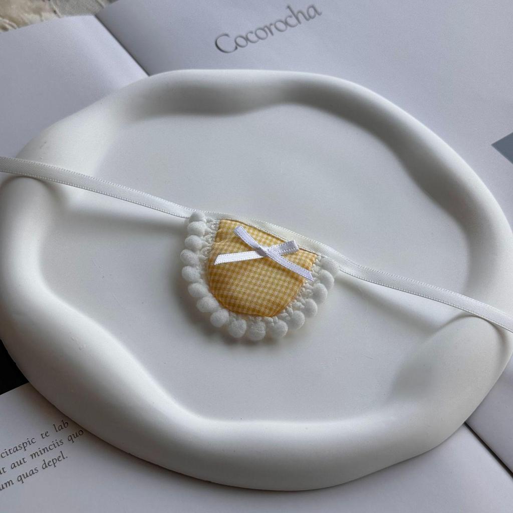 Слюнявчик для питомца-куклы Лабубу - Самоироничный медвежонок, детские аксессуары