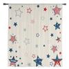 Independence Day Pentagram Sheer Window Curtains For Living Room Kitchen Children Bedroom Voile Hanging Curtain