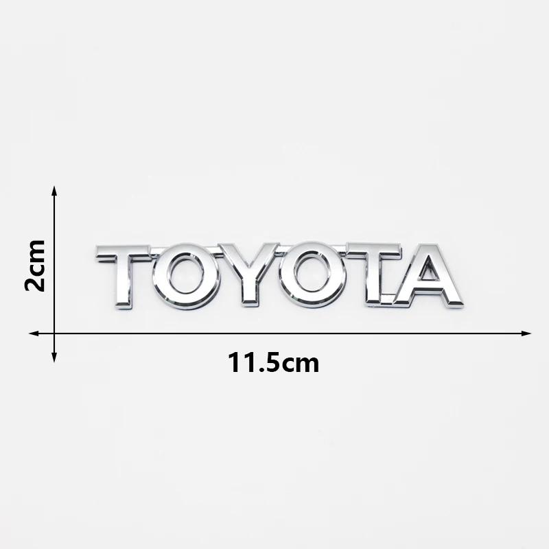 BBcv3 3D ABS TOYOTA Emblem Badge Car Sticker Car Trunk Sticker For Toyota Chr Corolla Camry Yaris Hilux Prius Avensis Auris Prado TRD