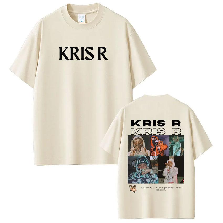 Rapper Kris R Album Tour 2026 Print Tees Unisex Women Fashion Clothing Tshirts Shortsleeved Casual pure Cotton Hiphop Tshirts