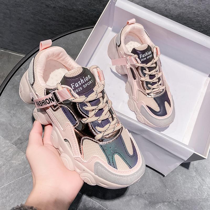 Женская повседневная обувь на толстой подошве, дышащая спортивная обувь, повседневные кроссовки, кроссовки