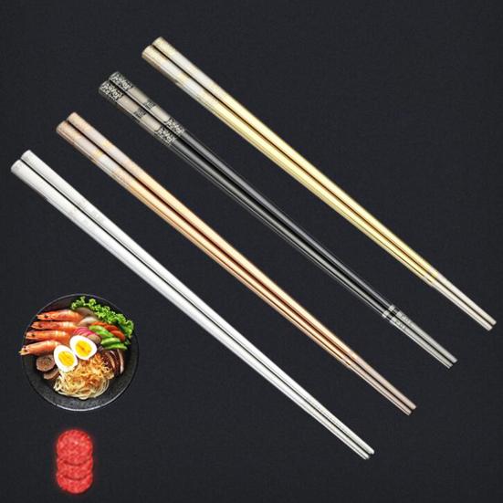 Excellent Non-slip Pick Up Comfortable Grip Chinese Style Food Chopsticks Daily Use Family Chopsticks